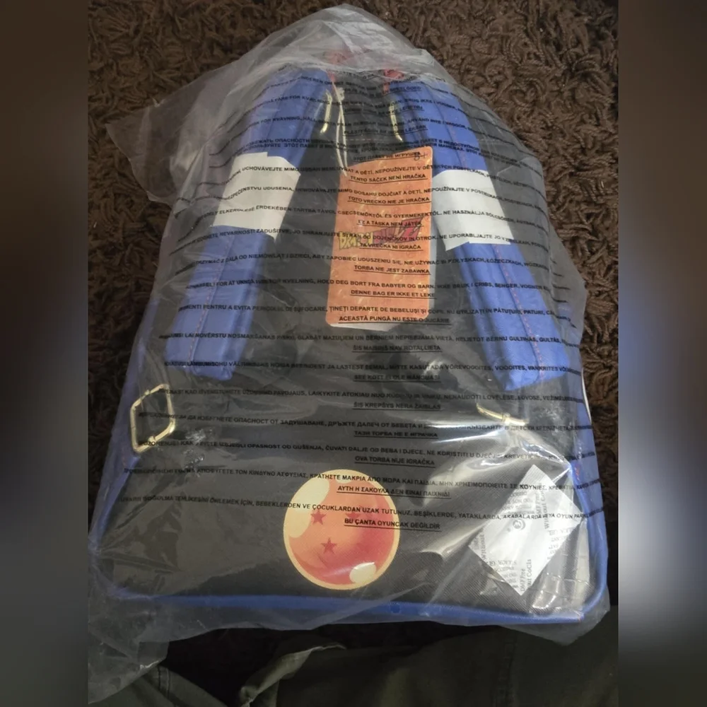 Loungefly Dragon Ball Z Triple Pocket Backpack BRAND NEW NWT Goku Vegeta Gohan. - Picture 8 of 10